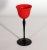 Art Deco 1920s Czech Art Deco Tango Glass Red & Black Cordial Glasses — Set of 6 For Sale - Image 3 of 6