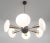 21st Century Sfinge Matte White Murano Glass and Brass Chandelier by Fabio LTD For Sale - Image 6 of 7