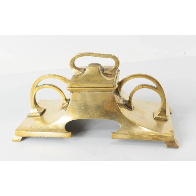 Early 20th Century Art Nouveau Bronze Inkwell For Sale - Image 11 of 11