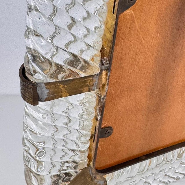 Murano Glass and Brass Photo Frame by Ercole Barovier for Barovier & Toso, 1940s For Sale - Image 16 of 18