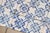18th Century Antique 18th Century Portuguese Blue & White Tiles Set of 61 With Repeating Floral-Geometric Pattern For Sale - Image 5 of 18