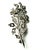 Vintage English 18 Karat White Gold Diamond 1 Carat Flower 2.2 Inch Long Brooch For Sale - Image 4 of 14
