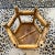 Vintage Tortoise Rattan Hexagonal Plant Stand/Table Riser For Sale - Image 4 of 5