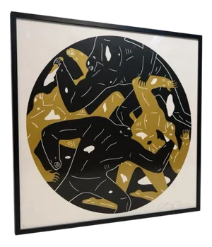 Cleon Peterson, Out of the Darkness (Black), 2018, Lithograph