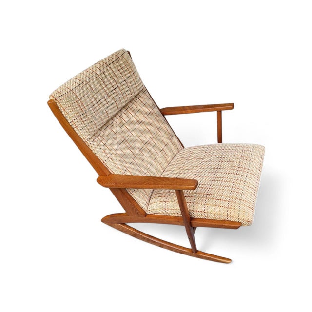 Mid-Century Danish Boomerang Rocking Chair Model 97 Søren Jensen v. Tønder Møbelwærk ​, 1950s For Sale - Image 17 of 17