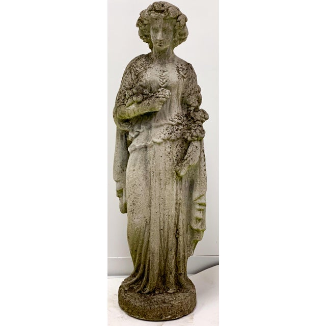 LifeSize GrecoRoman Female Concrete Garden Statue Chairish