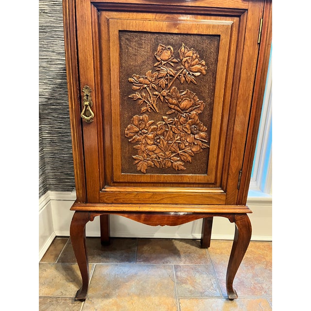 Early 20th Century Antique English Wood Cabinet For Sale - Image 5 of 9
