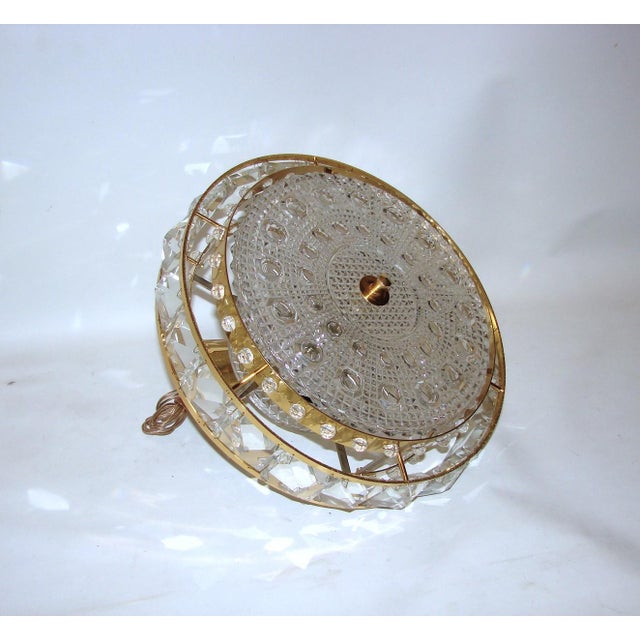 Crystal Ceiling Lamp by Carl Fagerlund for Orrefors, Sweden, 1960s For Sale - Image 10 of 11