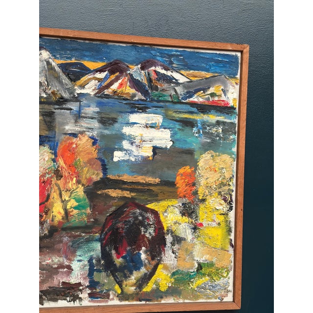 S. Pctcizon, Abstract Landscape, 1963, Oil on Canvas, Framed For Sale - Image 10 of 18