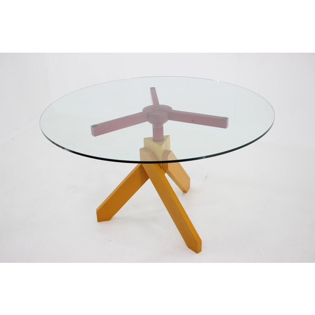 Vico Magistretti Table and Stools by Vico Magistretti, Italy, 1980s, Set of 5 For Sale - Image 4 of 18