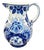 Large Early 20th Century Antique Hand-Painted Delft Blue Pitcher, Holland For Sale