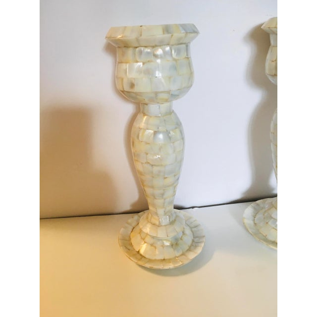 2000 - 2009 Anglo Raj Style Candle Sticks - a Pair For Sale - Image 5 of 6