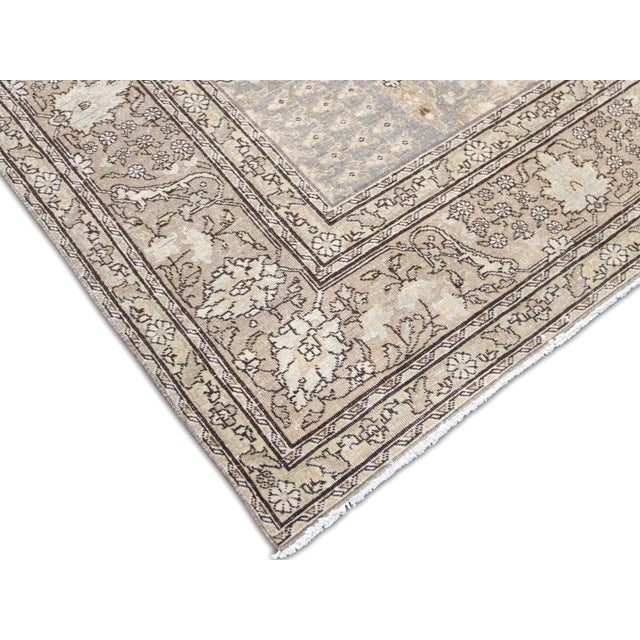 Transitional 1940s Persian Tabriz Rug For Sale - Image 3 of 4