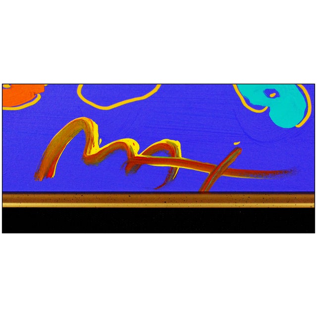 Pop Art 1997 Liberty Head Acrylic Painting Peter Max For Sale - Image 3 of 5