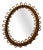 Oval Rattan and Bamboo Wall Mirror in the style of Franco Albini, 1960s For Sale