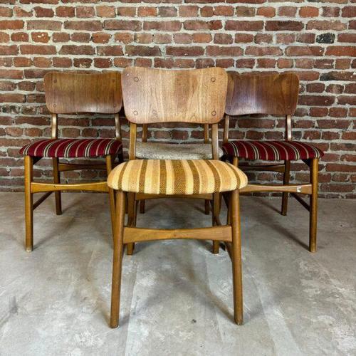 Vintage Teak Chairs, Denmark, 1960s, Set of 4 For Sale - Image 5 of 9