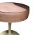 Mid-century Tulip stool with a white enameled aluminum casted base and a newly covered Pink knit seat. 1956, United States