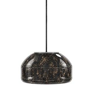 Black Marble Blown Glass Pendant Light by Artem Zakharchenko-Halytskyi For Sale