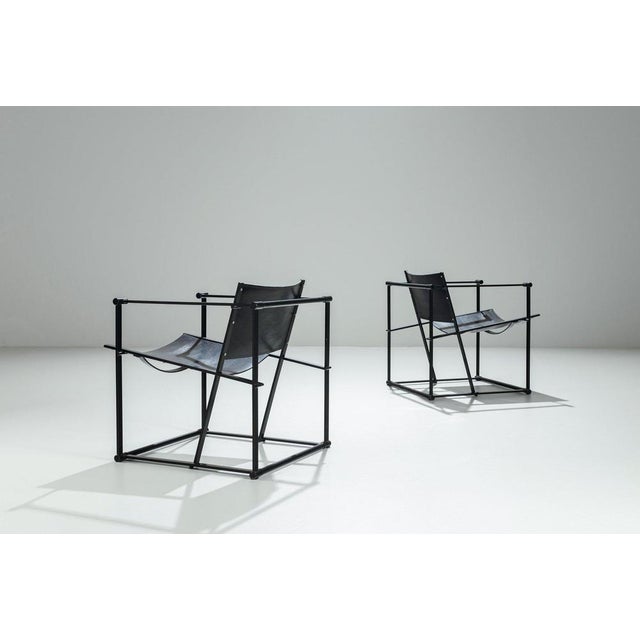 1980s Cubic FM61 Lounge Chairs attributed to Radboud Van Beekum for Pastoe, Netherlands, 1980, Set of 2 For Sale - Image 5 of 15