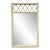 Vintage Coastal Trellis Rattan Mirror For Sale