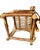 Beige Vintage Rustic Twig Chair With Woven Seat Folk Art Decor For Sale - Image 8 of 11