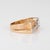 Modern 70s Vintage Diamond Shooting Star Ring Sz 5 Band 14k Gold Celestial Jewelry For Sale - Image 3 of 7