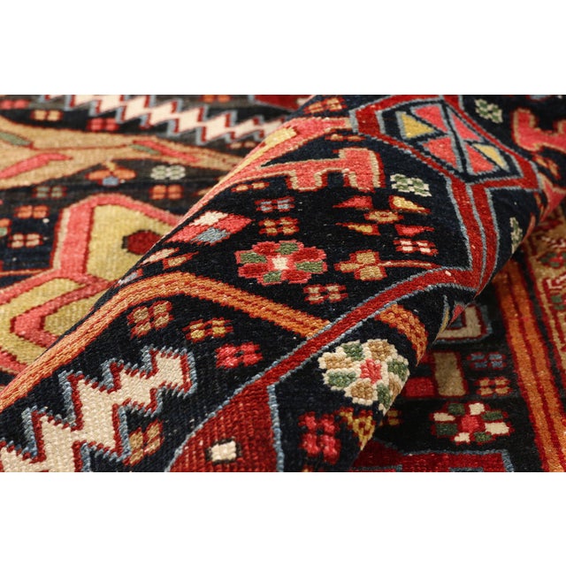 Late 19th Century Persian Heriz Rug, 04'06 X 11'09 For Sale In Dallas - Image 6 of 10