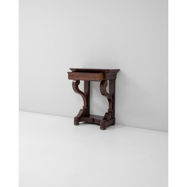 19th Century French Restauration Wooden Console Table in Original Patina For Sale - Image 4 of 18