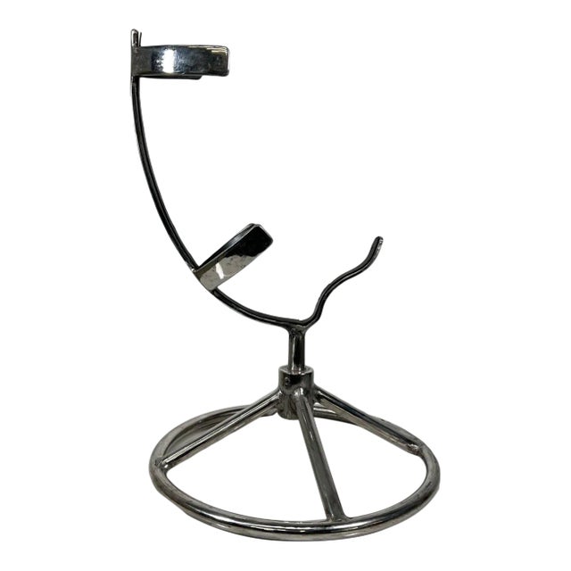 1970s Vintage Chrome Saxaphone Holder Music Stand For Sale