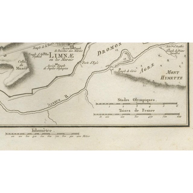 Ancient Athens City Plan with Acropolis from Ambroise Tardieu, 1825 For Sale - Image 6 of 11