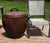 Drawing/Sketching Materials Vintage Coastal Monumental Pencil Reed Lidded Basket For Sale - Image 7 of 12
