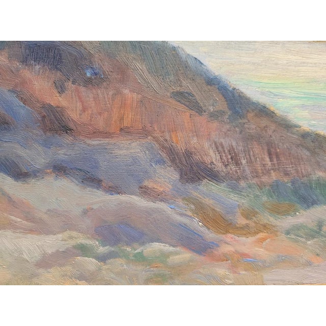Blue Damián Segarra Codina, Fluvial Landscape, 20th Century, Oil on Board For Sale - Image 8 of 18