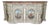 Italian Venetian Style Distressed Painted Sideboard With Faux Marble Top For Sale