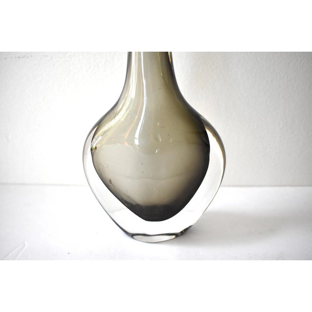 Vintage Mid-Century 1950s Nils Landberg for Orrefors Swedish Sommerso Dusk Series Vase For Sale In San Francisco - Image 6 of 10