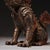 Gilt Bronze Qilin Statue With Cinnabar Accents For Sale - Image 10 of 10
