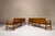 Set of Vintage Wave-Shaped Benches in Walnut, 1950s For Sale - Image 4 of 15