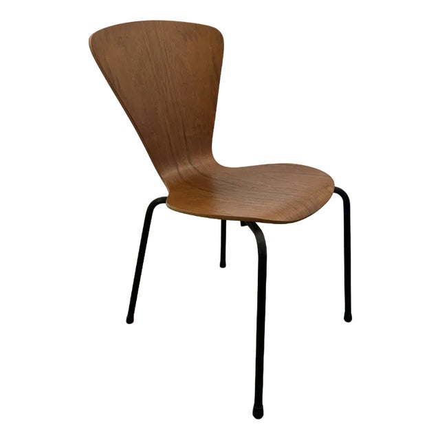 Danish Plywood Chair, 1970s For Sale