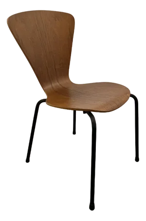 Danish Plywood Chair, 1970s