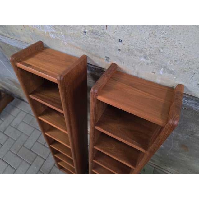 Danish CD Storage Rack in Teak, 1980s For Sale - Image 6 of 12