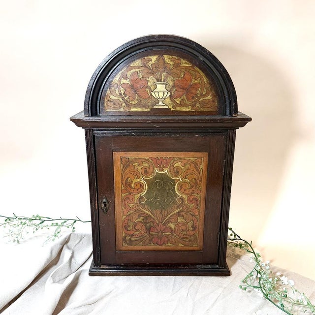 Art Nouveau Engraved Wooden Cabinet, 1890s For Sale - Image 12 of 16
