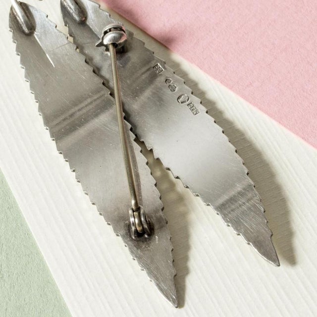 1950s Mid-Century Silver Brooch from Gertrud Engel, 1957 For Sale - Image 5 of 6