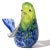 Art Deco Vintage Murano Barovier Toso Yellow Blue Spots Gold Fleck Italian Art Glass Love Bird Figurine Paperweight For Sale - Image 3 of 6