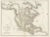 Antique Map of North America, 1821 For Sale