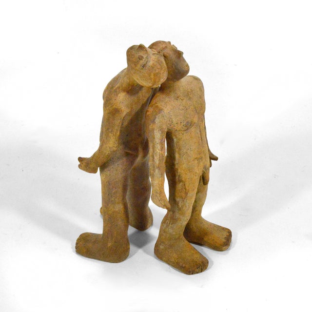 Mid 20th Century "Star Gazers" Earthenware Sculpture For Sale - Image 5 of 7