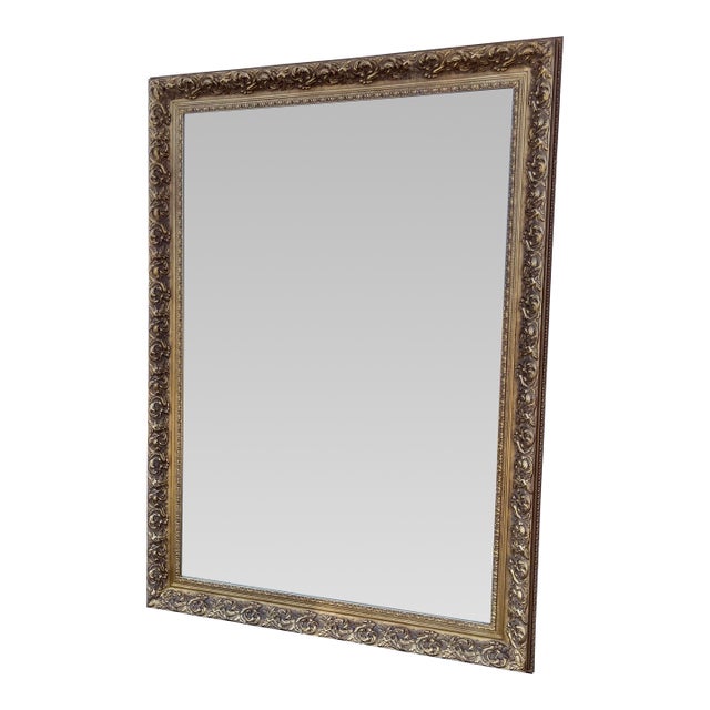Late 20th Century Large Giltwood Mirror. For Sale
