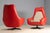 This pair of lounge chairs was produced in Czechoslovakia during the 1970s. The design reflects the Space Age aesthetic of...