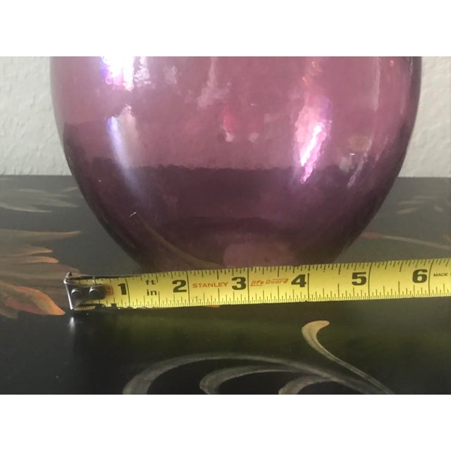 Vintage 1990s Amethyst Vases, Made in Spain - a Pair For Sale - Image 4 of 7