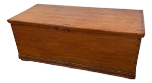 Antique Pine Six Board Blanket Chest