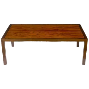 Edward Wormley for Dunbar Walnut and Rosewood Parsons Leg Coffee Table