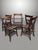 Unique set of 5 georgian oxford bar back windsor chairs 4 side chairs and 1 armchair in solid beech and elm wood hand...